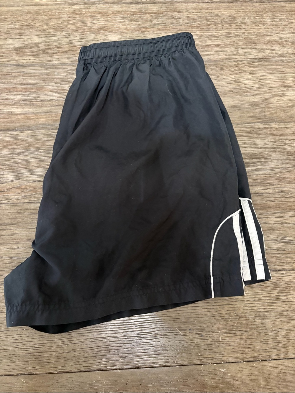 Vintage Adidas Men’s Black Running Shorts 3 Stripe Athletic Size M - Picture 3 of 5